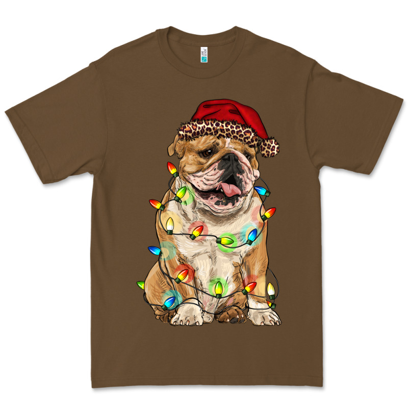 Christmas Bulldog Premium Tee by RanaPortraitStore | Teevron