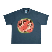 Midnight Navy watermelon cowhide patch3 Urban Heavy Tee - JahusDesignShop