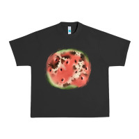 Pigment Black watermelon cowhide patch3 Urban Heavy Tee - JahusDesignShop