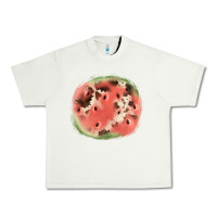 Pistachio watermelon cowhide patch3 Urban Heavy Tee - JahusDesignShop