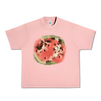 Salmon watermelon cowhide patch3 Urban Heavy Tee - JahusDesignShop