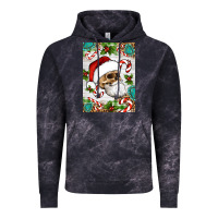 Cloud Black Christmas hippie skeleton santa Vintage Hoodie - Artiststas