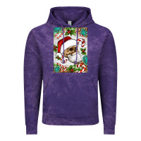 Cloud Purple Christmas hippie skeleton santa Vintage Hoodie - Artiststas