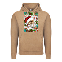 Vintage Coffee Christmas hippie skeleton santa Vintage Hoodie - Artiststas