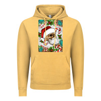 Vintage Mustard Christmas hippie skeleton santa Vintage Hoodie - Artiststas