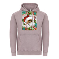 Vintage Zinc Christmas hippie skeleton santa Vintage Hoodie - Artiststas