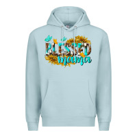 Blue Mist Blessed Mama Premium Hoodie - texasbilliewilder