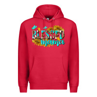 Cardinal Blessed Mama Premium Hoodie - texasbilliewilder