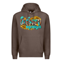 Coffee Blessed Mama Premium Hoodie - texasbilliewilder