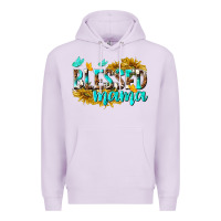 Lilac Blessed Mama Premium Hoodie - texasbilliewilder