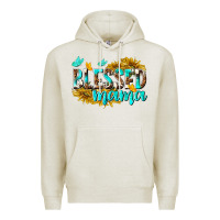 Oatmeal Heather Blessed Mama Premium Hoodie - texasbilliewilder