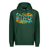 Sports Green Blessed Mama Premium Hoodie - texasbilliewilder