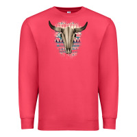 Cardinal Western Aztec Bull Skull Premium Sweatshirt - Bettercallsaul