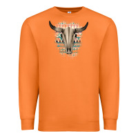 Carrot Western Aztec Bull Skull Premium Sweatshirt - Bettercallsaul