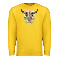 Lemon Western Aztec Bull Skull Premium Sweatshirt - Bettercallsaul