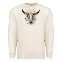 Sandshell Western Aztec Bull Skull Premium Sweatshirt - Bettercallsaul