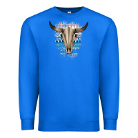True Royal Western Aztec Bull Skull Premium Sweatshirt - Bettercallsaul