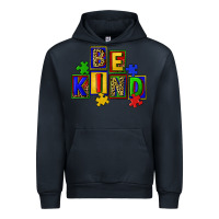 Navy Be kind Urban Hoodie - CowGirlArtShop