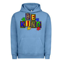 Pigment Pebble Blue Be kind Urban Hoodie - CowGirlArtShop