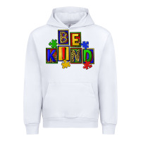 White Be kind Urban Hoodie - CowGirlArtShop