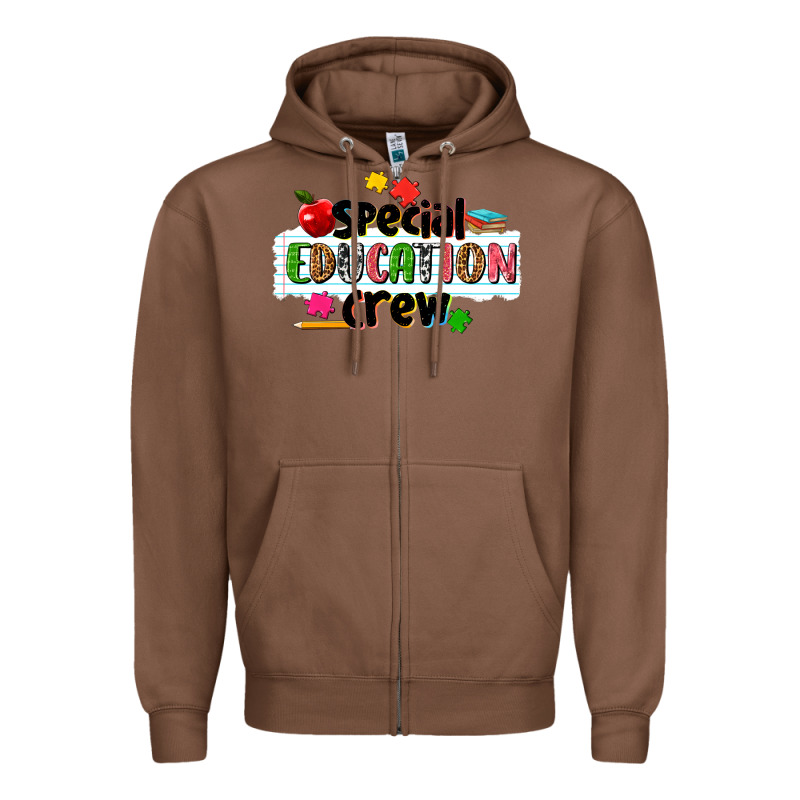 Special Education Crew Zipper Hoodie by NancyCooperArtShop | Teevron