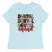 Baby Blue Christmas dental squad Ladies Tee - JahusDesignShop