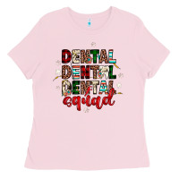 Bubblegum Pink Christmas dental squad Ladies Tee - JahusDesignShop