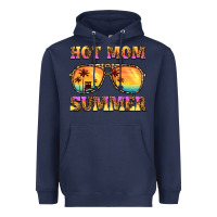 Navy hot mom summer Heavyweight Hoodie - BarkalooDesign
