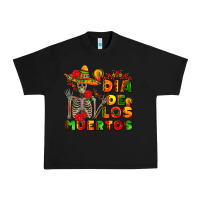 Black dia de los muertos Urban Heavy Tee - AdoDesignShop