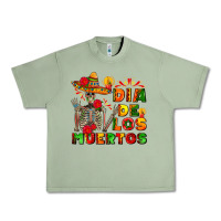 Oil Green dia de los muertos Urban Heavy Tee - AdoDesignShop