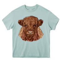 Arona highland cow Heavy Core Tee - RanaPortraitStore