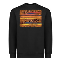 Black leopard serape background Heavyweight Sweatshirt - AdoDesignShop