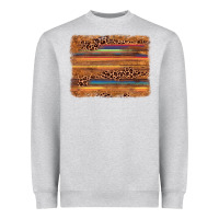 Heather Grey leopard serape background Heavyweight Sweatshirt - AdoDesignShop