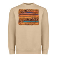 Leopard Serape Background Heavyweight Sweatshirt | Teevron
