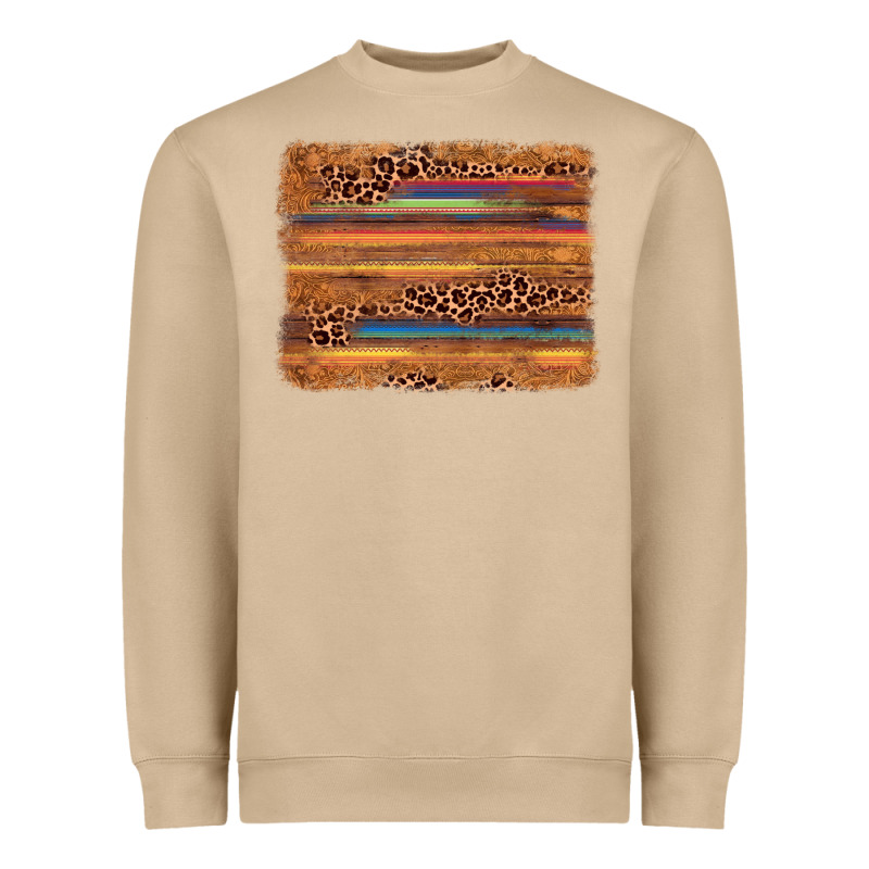 Leopard Serape Background Heavyweight Sweatshirt by AdoDesignShop | Teevron