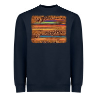 Navy leopard serape background Heavyweight Sweatshirt - AdoDesignShop