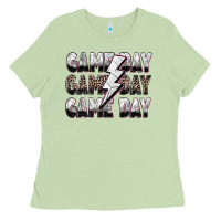Matcha game day game day volleyball lightning bolt Ladies Tee - Zillion Design Studio
