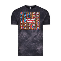 Cloud Black western usa flag heart and stars tumbler Vintage Tee - Artiststas