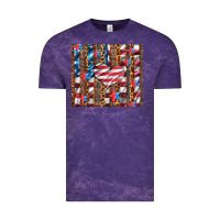Cloud Purple western usa flag heart and stars tumbler Vintage Tee - Artiststas