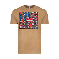 Vintage Camel western usa flag heart and stars tumbler Vintage Tee - Artiststas