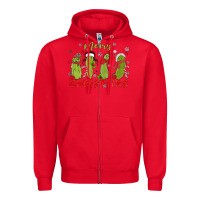 Red Pickle Merry Christmas Zipper Hoodie - MaliasSmallBusiness