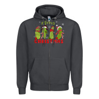 Smoke Pickle Merry Christmas Zipper Hoodie - MaliasSmallBusiness