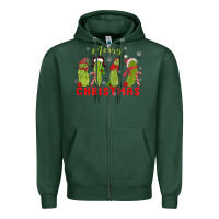 Sports Green Pickle Merry Christmas Zipper Hoodie - MaliasSmallBusiness