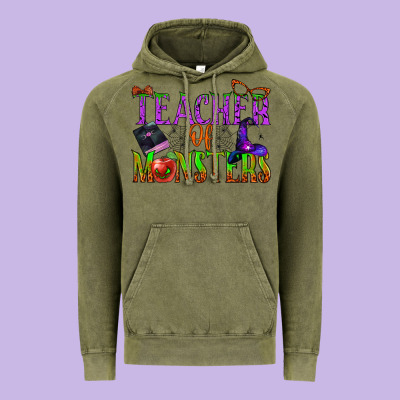 Teacher Of Monsters Vintage Hoodie Designed By Bundleandbundleshop