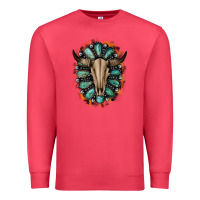 Cardinal Western Gemstone Bull Skull Premium Sweatshirt - Bettercallsaul