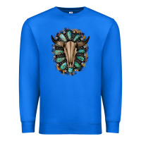 True Royal Western Gemstone Bull Skull Premium Sweatshirt - Bettercallsaul