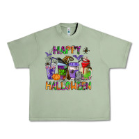 Oil Green happy halloween coffee cups Urban Heavy Tee - AdoDesignShop