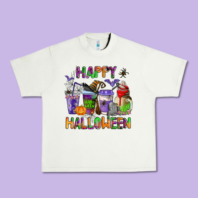 Happy Halloween Coffee Cups Urban Heavy Tee Designed By Adodesignshop