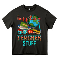 Asphalt busy doing cool teacher stuff Heavy Core Tee - texasbilliewilder