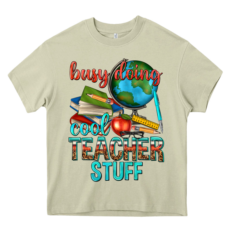 Busy Doing Cool Teacher Stuff Heavy Core Tee by texasbilliewilder | Teevron